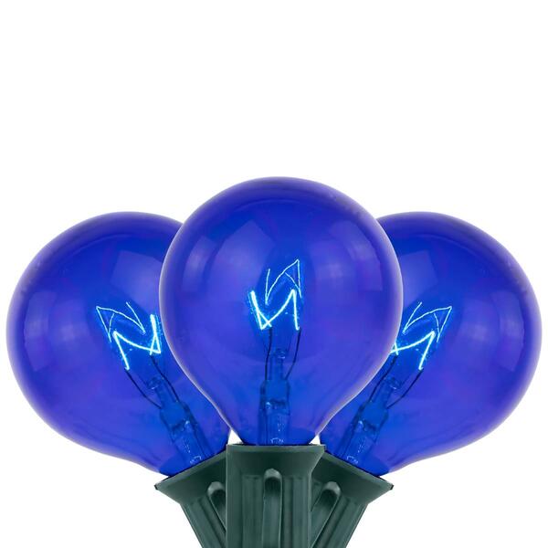 Northlight Seasonal 9ft. Blue G50 Globe Christmas Patio Lights - image 