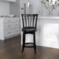 HH2 Home Savana Black Wood Counter Height Swivel Stool - image 1