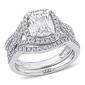 Gemstone Classics&#40;tm&#41; Diamond & Lab Created White Sapphire Ring - image 1