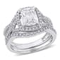 Gemstone Classics(tm) Diamond & Lab Created White Sapphire Ring - image 1
