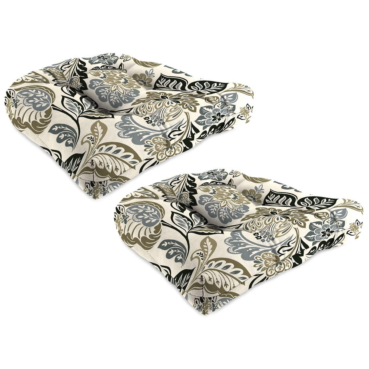 Jordan Manufacturing 2pc. 19in. Dailey Wicker Chair Cushions