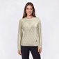 Womens Nautica Long Sleeve Crew Neck Diamond Texture Sweater - image 2