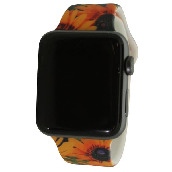 Womens Olivia Pratt(tm) Printed Apple Watch Band - 8844-REALDAISY - image 