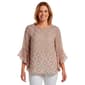Womens Kasper 3/4 Flounce Sleeve Dandelion Floral Blouse - image 1