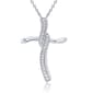 Gemstone Classics&#40;tm&#41; Milgrain Cross Pendant Necklace - image 1