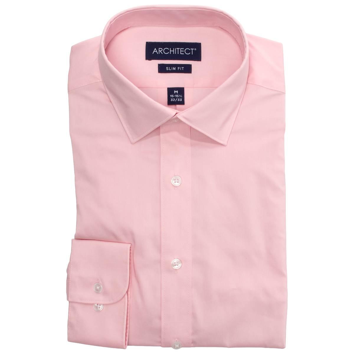 Mens Architect(R) Performance Slim Fit Dress Shirt - Orchid Pink