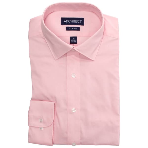 Mens Architect(R) Performance Slim Fit Dress Shirt - Orchid Pink - image 