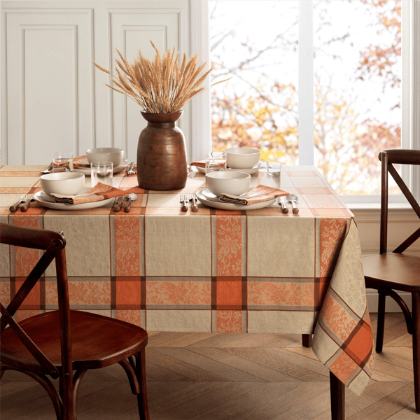 Threadmade Autumnal Harvest Jacquard Tablecloth
