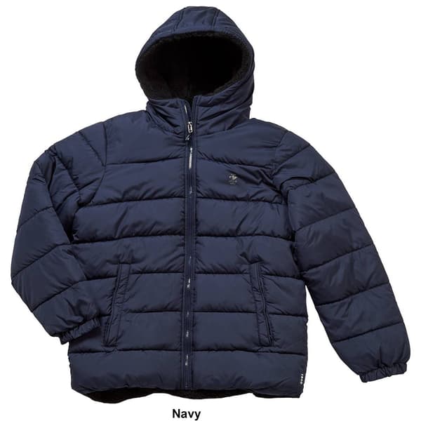 Mens IZOD&#174; Sherpa Lined Puffer Coat