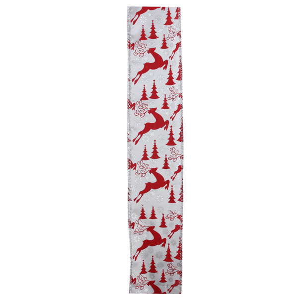 Northlight 12pk. Flying Reindeer Christmas Wired Ribbon Spools
