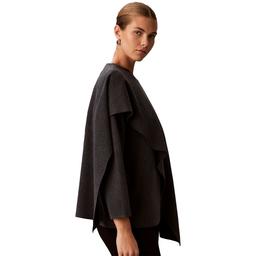 Womens Calvin Klein Long Sleeve Asymmetrical Drape Sweater