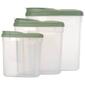 Farberware Set of 3 Nesting Containers With Pour Lids - Sage - image 1