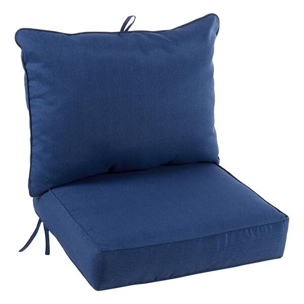 Jordan Manufacturing 2pc. Deep Seating Cushion - Blue Denim - image 