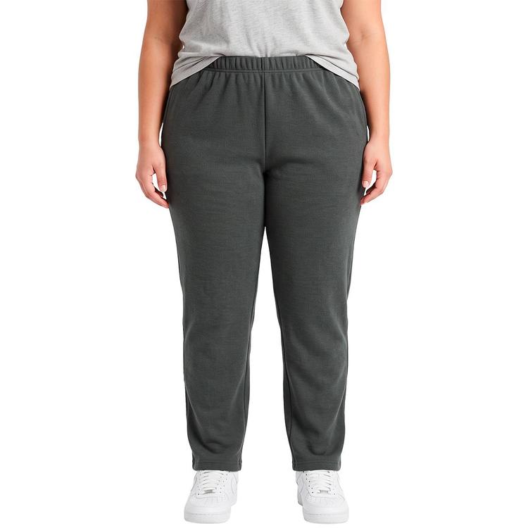 Plus Size Hasting & Smith Flatback Rib Knit Casual Pants