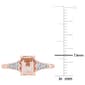Gemstone Classics™ 10kt. Rose Gold 7/8ctw. Morganite Ring - image 5