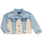 Toddler Girl 7 For All Mankind(R) Floral Patterned Denim Jacket - image 1