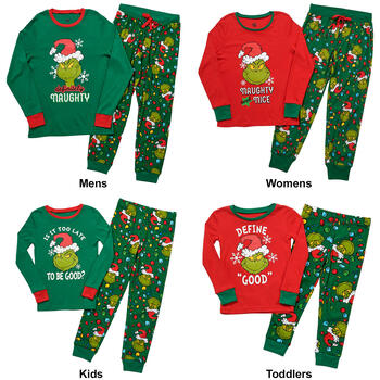Christmas The Grinch Pyjamas Adults Kids Family Matching Nightwear Pajamas  Setstmfz01169