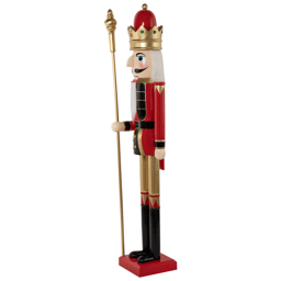 Northlight 5ft. Commercial Size Christmas Nutcracker with Scepter