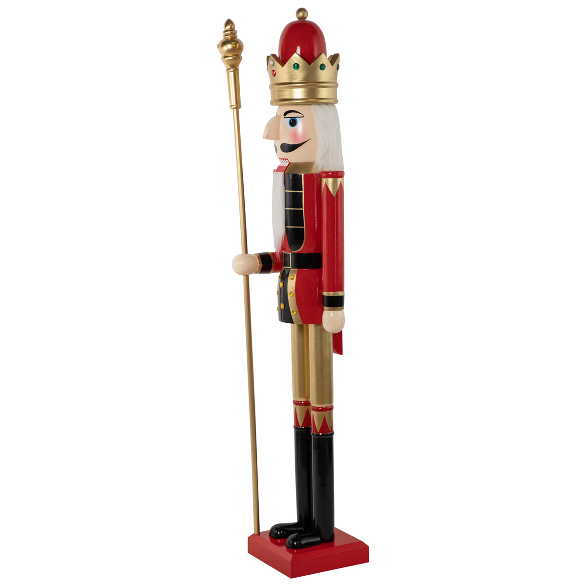Northlight 5ft. Commercial Size Christmas Nutcracker with Scepter