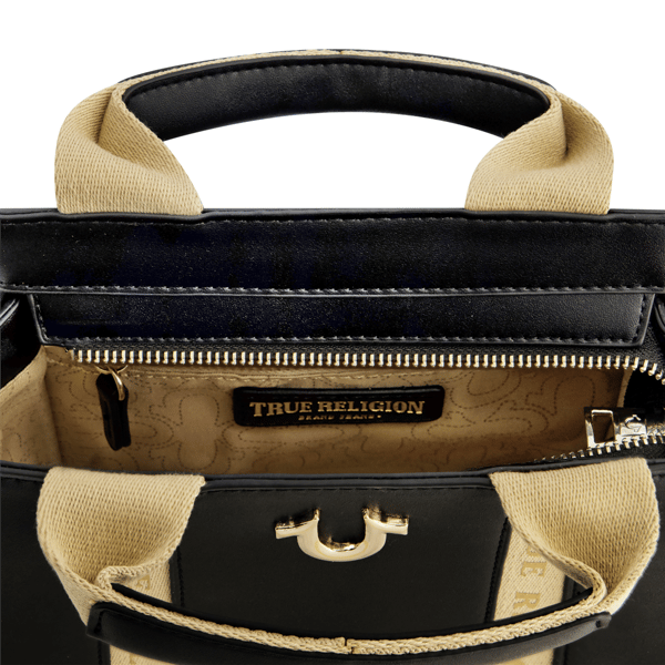 True Religion Licensed Faux Leather Mini Tote Bag