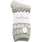 Womens Cuddl Duds(R) 2Pk Fairisle/Twist Rib Crew Sock - image 1