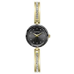 Womens Ellen Tracy Gold-Tone Round Dial Bangle Watch - ET5428GD