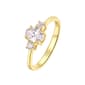 April Birthstone Cubic Zirconia Ring - image 1
