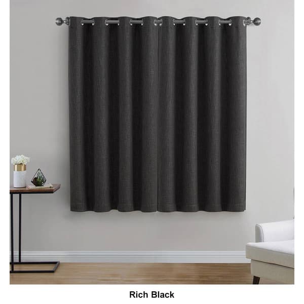 Woven Textured Blackout Panel Curtain