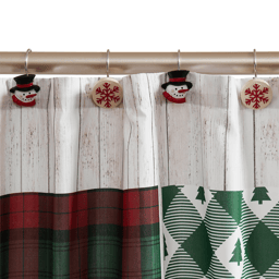 Avanti Patchwork Plaid Shower Curtain
