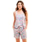 Plus Size IZOD&#40;R&#41; Floral Tank & Bermuda Pajama Set - Light Blue - image 1