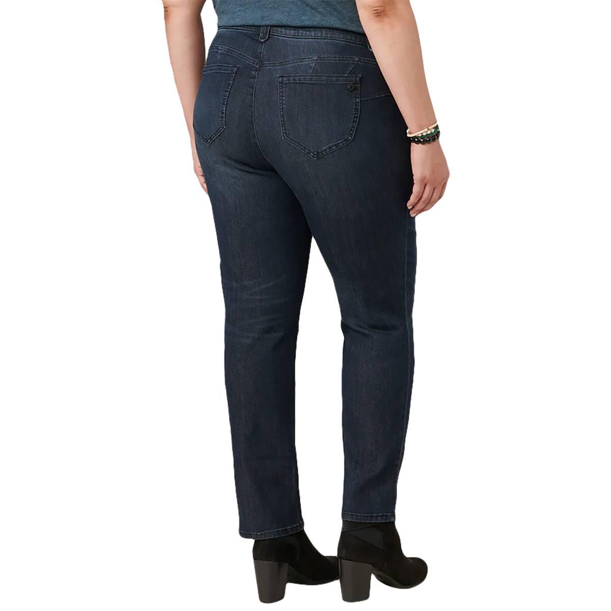 Plus Size Democracy “Ab”solution® Mid Rise Straight Leg Jeans