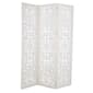 9th & Pike(R) Farmhouse White Wooden Room Divider Screen - image 1