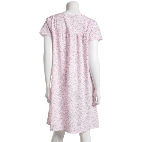 Womens Celestial Dreams Short Sleeve Hearts Short Nightgown