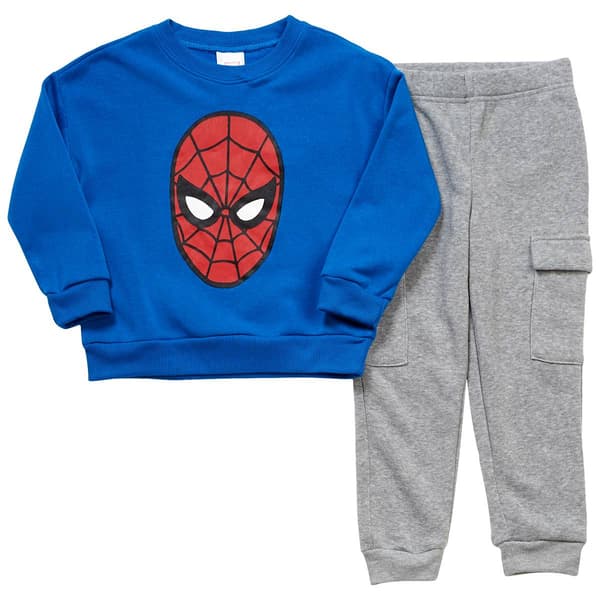 Boys (4-7) Spider-Man Long Sleeve Sweatshirt & Cargo Joggers Set - image 