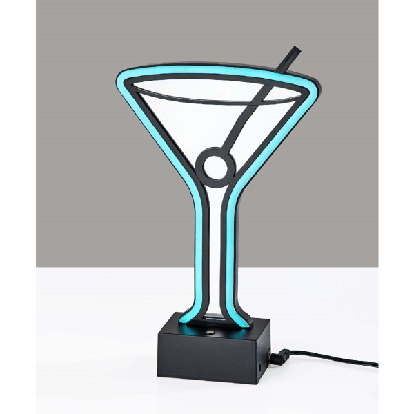 Simplee Adesso Infinity Neon Martini Glass Table/Wall Lamp