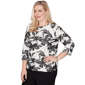 Womens Alfred Dunner Crowd Pleaser Floral Embroidery Blouse - image 3