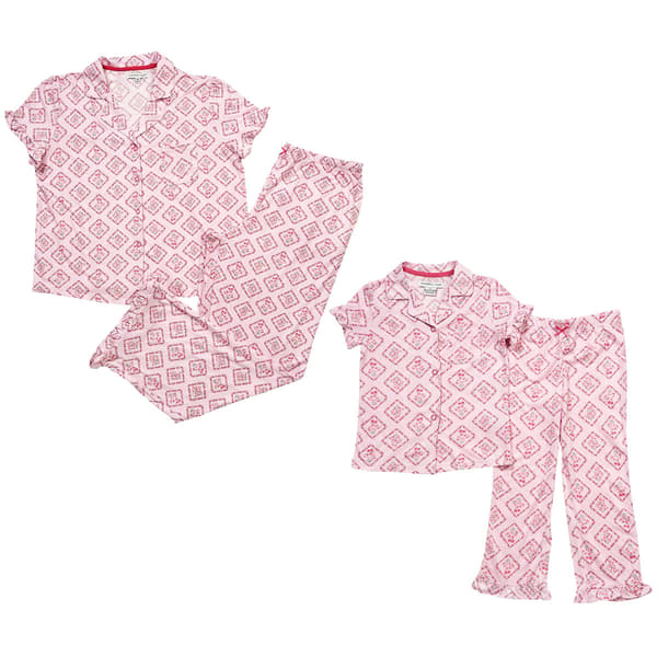 Sincerely Jules Mommy & Me Ditsy Diamonds Capri Pajama Set