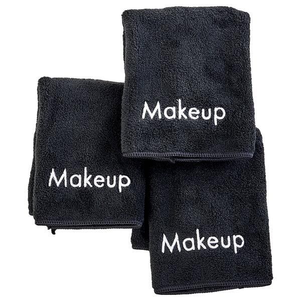 3pk. Embroidered Makeup  Washcloths - image 