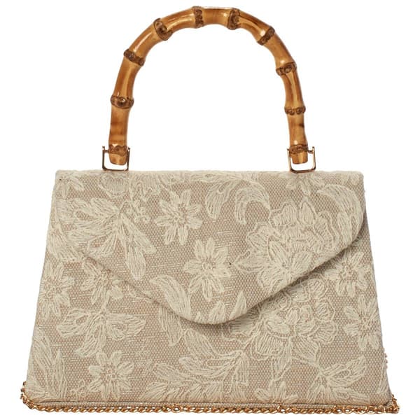 D''Margeaux® Floral Shimmer Top Handle Evening Bag