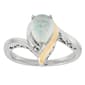Gemstone Classics&#40;tm&#41; Sterling Silver 10kt. Pear Opal Ring - image 2