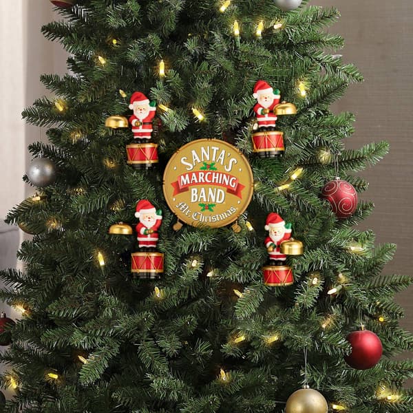 Mr. Christmas 6in. Animated Santas Marching Band Ornaments
