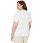 Plus Size Alfred Dunner Natural Wonder Crochet Pocket Tee - image 2