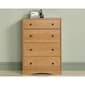Sauder Beginnings&#40;R&#41; 4 Drawer Chest - Highland Oak - image 1