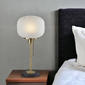 HomeRoots 22in. Ribbed Frosted Glass Dome Table Lamp - image 2