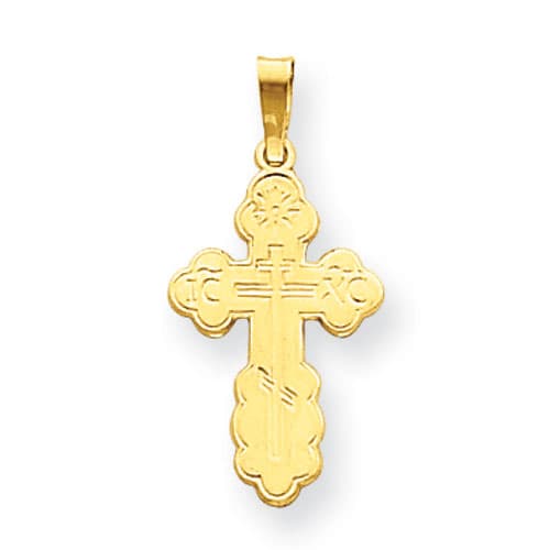 Gold Classics&#40;tm&#41; 14kt. Gold Eastern Orthodox Cross Charm - image 