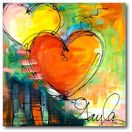 Courtside Market Heart IV Wall Art
