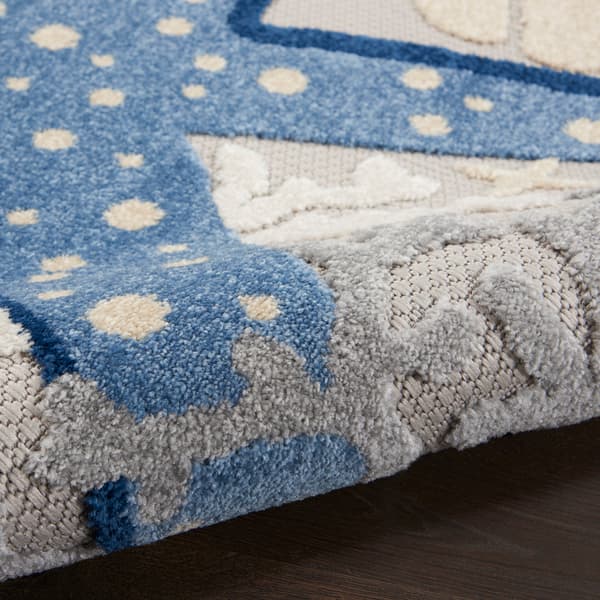 Nourison Aloha Starfish Print Indoor/Outdoor Round Rug
