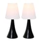 Simple Designs Valencia Mini Touch Table Lamp w/Shades - Set of 2 - image 3