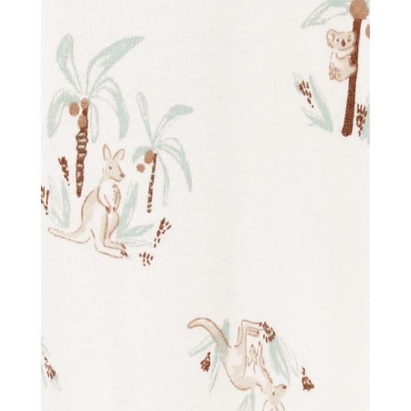 Baby Unisex &#40;Preemie-9M&#41; Carter&#8217;s&#174; Kangaroo Koala/Stripe Footies