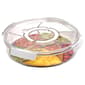 Gourmet Kitchen White Round Petition 5-Section Rotating Tray - image 1